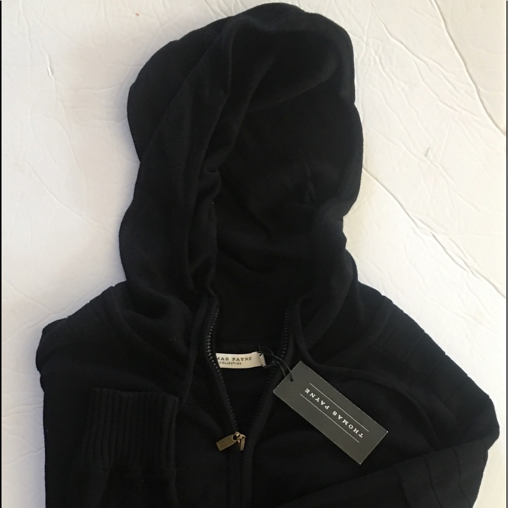 Black zip up sweater